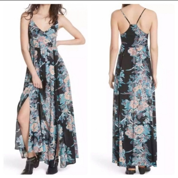 Free People Dresses & Skirts - Free People Through the Vine Blue Dress